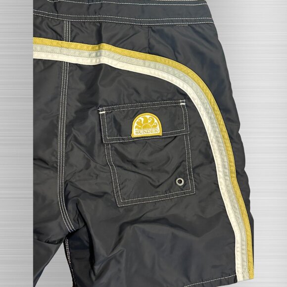 Sundek Retro Stripe Swim Shorts – Size Unknown ( 8.5/10 Condition) - Picture 3 of 5